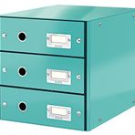 Leitz 60480051 A4 Buz Mavisi 3 Çekmeceli Evrak Rafı