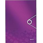 Leitz Active Wow 45990062 Mor Metalik İnce Lastikli Dosya