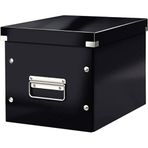 Leitz Click & Store Orta Boy Küp Saklama Kutusu 61090095, Siyah, Metal Kulplu, 260x240x260 mm