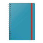 Leitz Cosy Soft Touch Spiralli Büyük Boy Çizgili Defter, Mavi