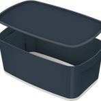Leitz Mybox Cosy Small Kapaklı Kadife Gri Ofis Düzenleyici Tepsili Saklama Kabı