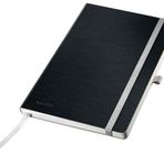 Leitz Style A5 not defteri, kareli, yumuşak kapak, 160 sayfa, 80 yaprak, FSC sertifikalı 100 g/m² kağıt, kilit ve yer imi, ofis ve ev ofis için, siyah, 44881094