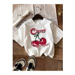 LEIVOR Cherry Sweat Girl Baskılı Kadın T-shirt