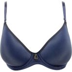 Lejardin Kadın Toparlayıcı Sütyen Fanetta Taşlı Soft Cup - Lacivert - 90B