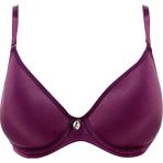 Lejardin Kadın Toparlayıcı Sütyen Fanetta Taşlı Soft Cup - Mürdüm - 90B