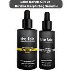 Leke Karşıtı Cilt Serumu Ve Keratin Kırılma Karşıtı Vegan Saç Ve Cilt Bakım Seti