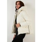 Lela 497PEARL Ekru Kadın Mont