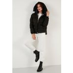 Lela 497PEARL Siyah Kadın Mont