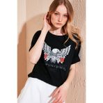 Lela 5864165 Bej Kadın T-shirt