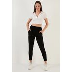 Lela 5865026 Siyah Kadın Pantolon