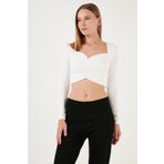 Lela 5865401 Beyaz Kadın Bluz