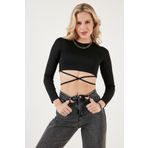 Lela 5865402 Siyah Kadın Bluz