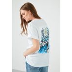 Lela 6001005 Beyaz Kadın T-shirt