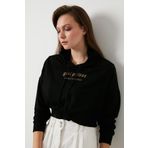 Lela 6001041 Siyah Kadın Sweatshirt