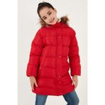 Lela 6028720 Kırmızı Kız Çocuk Mont