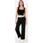 Lela 611PL061 Siyah Kadın Pantolon
