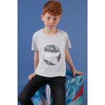 Lela 6211011 Gri Melanj Erkek Çocuk T-shirt