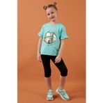 Lela 6211019 Mint Yeşili Kız Çocuk T-shirt