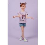 Lela 6211027 Lila Kız Çocuk T-shirt