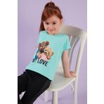 Lela 6211034 Mint Yeşili Kız Çocuk T-shirt
