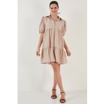 Lela 6235541 Taş Kadın Elbise