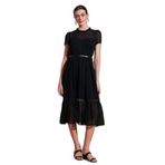Lela A Kesim Regular Fit Astarlı Midi Boy Kemerli Abiye Elbise Bayan ELBİSE 6781937