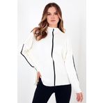 Lela Balıkçı Yaka Soft Akrilik Kazak Bayan KAZAK 4614815 EKRU-SİYAH ONE SIZE