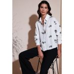 Lela Çiçekli Regular Fit Gömlek Bayan Gömlek 67044532S4 - Beyaz