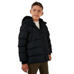 LELA Erkek Çocuk Lacivert Kapüşonlu, Fermuarlı, Cepli Şişme Mont, 7 Yaş