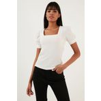 Lela Kol Detaylı Kare Yaka Bluz BLUZ 5869002