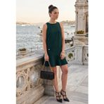 Lela Kolsuz Mini Boy Cepli Bayan Elbise 6525734 ZÜMRÜT