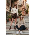 Lela Oversize Fit Balıkçı Yaka Yumuşak Dokulu 2'li Paket Triko Bayan Kazak 680KZ00469S2 TAŞ-VİZON