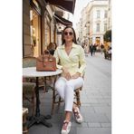 Lela Pamuklu Regular Fit Uzun Kollu Bağlama Detaylı Gömlek Bayan GÖMLEK 65200538