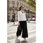 Lela Pamuklu Slim Fit Nakışlı Balon Kol Gömlek GÖMLEK 676208