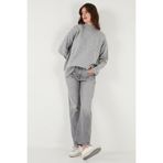 Lela Premium Oversize Fit Balıkçı Yaka Yumuşak Dokulu Triko Kazak Bayan KAZAK 680KZ00469