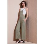 Lela Regular Fit Ayarlanabilir İp Askılı Bahçıvan Bayan Tulum 5865789 Olive