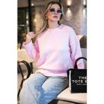 Lela Regular Fit Bisiklet Yaka Basic Triko Bayan Kazak 4616213 Toz Pembe