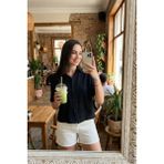 Lela Regular Fit Göğüs Cepli Kısa Kollu Gömlek Bayan Gömlek 6779324 - Siyah - XL
