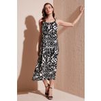 Lela Regular Fit İp Askılı Uzun Elbise ELBİSE 5865732