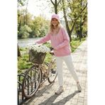 Lela Regular Fit Pamuklu Kapüşonlu Yaka Şardonlu Kışlık Bayan Sweat 5863854 Pembe pembe
