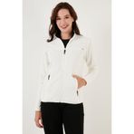 Lela Slim Fit Anti-Pilling Tüylenme Yapmayan Fermuarlı Cepli Polar Hırka Bayan POLAR 5907002