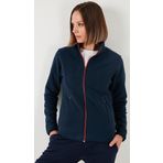 Lela Slim Fit Anti-Pilling Tüylenme Yapmayan Fermuarlı Polar Bayan Hırka 5907012 LACİVERT
