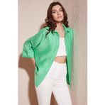 Lela Truvakar Kol Oversize Yazlık Bayan Gömlek 514344034 BENETTON