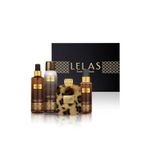 Lelas 1577 Zain Oud Siyah Kutulu Hediyelik Set (Parfum+Deodorant+Vucut Spreyi+Sac Spreyi)