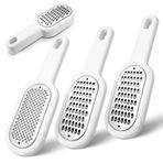 LELE LIFE 3 paket el tipi peynir rendesi mutfak için paslanmaz çelik, küçük istiflenebilir depolama zester rende saplı peynir limon zencefil hindistan cevizi sarımsak narenciye patates