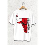 LELVANİ Oversize Chicago Bulls Tasarım Baskılı Tişört