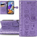 LEMAXELERS Samsung A16 için cep telefonu kılıfı, dik durma fonksiyonu, kart bölmesi, cüzdan, kapaklı kılıf, poliüretan deri, darbeye dayanıklı, cep telefonu kılıfı, Galaxy A16, SD Cat Zi için.