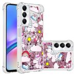 LEMAXELERS Samsung Galaxy A05S için cep telefonu kılıfı, simli, Quicksand yaratıcı akıcı sıvı, silikon şeffaf kılıf, arka kapak, parıltılı sıvılı, Galaxy A05S YBLS Unicorn için