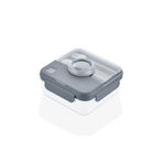 Lemmoni Qlux Taşınabilir Lunch Box Bölmeli Beslenme Kabı, 1250ml, Gri, Çatal Kaşıklı