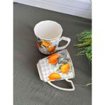 Lemons 2'li Porselen Kupa - Renkli - 350 ml